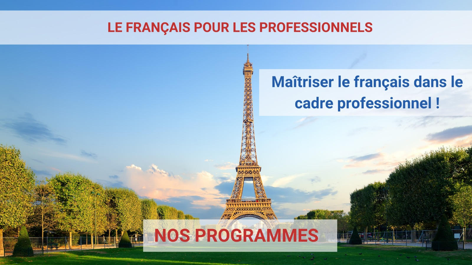 French courses / Cours de francais / French training